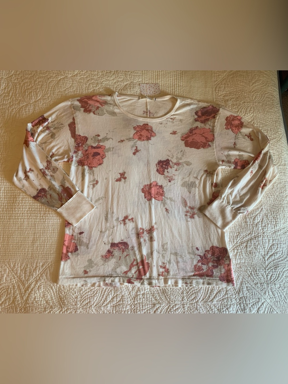 Free People "We The Free" Arielle Printed Long Sleeve Top